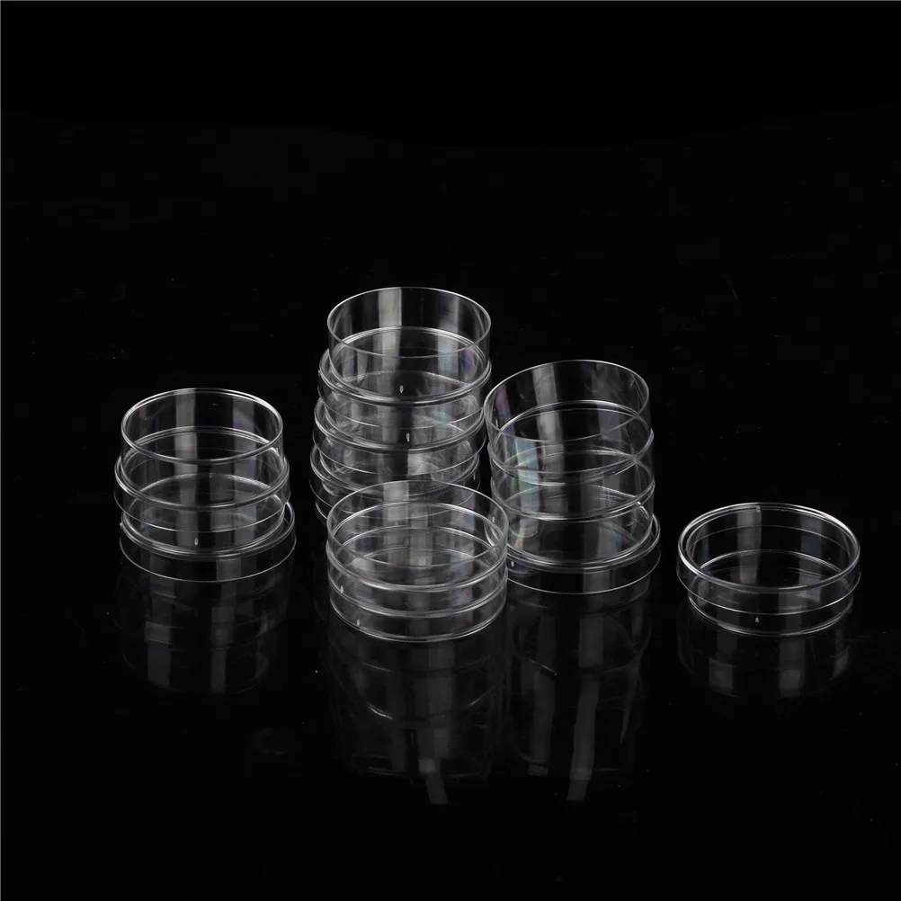 10pcs 35x15mm Sterile Polystyrene Plastic Petri Dishes Plate With Lids Schotel Laboratorium Medische Supply