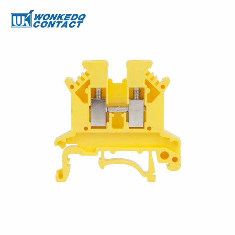 10 Stuks UK 2.5 Klemmenblok UK2.5B Schroefverbinding Sluit Strip 2.5B 2.5mm2 Kabel Elektrische Din Rail Draad Connector