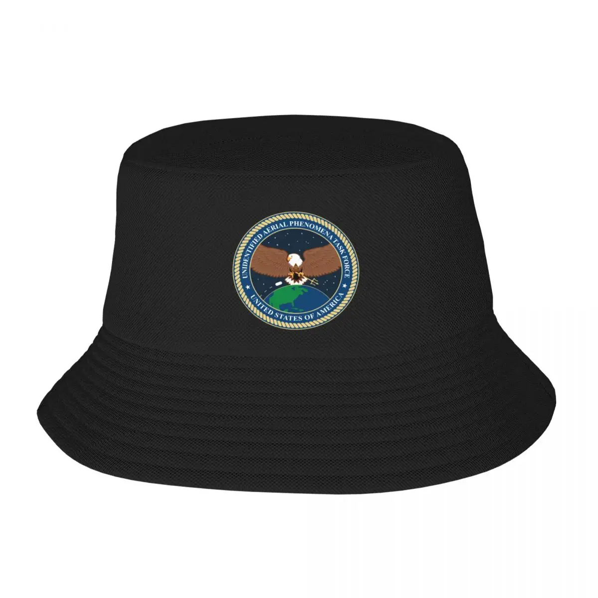 Unidentified Aerial Phenomena Task Force (UAPTF) Insignia Bucket Hat Beach Icon Caps Women Men's