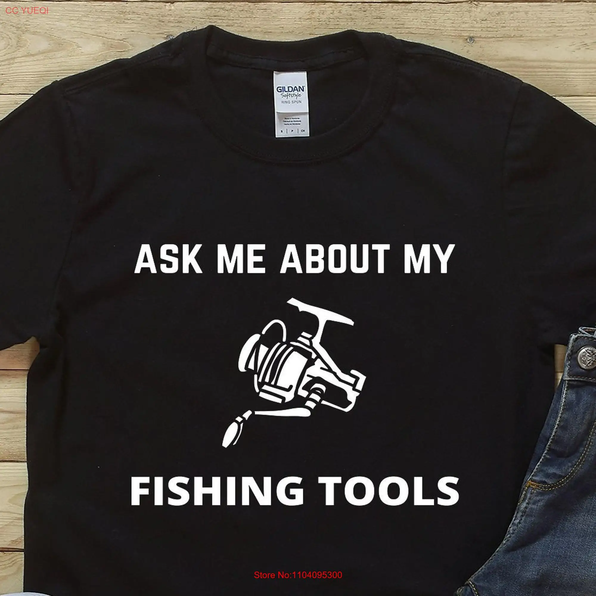 Ask me about my fishing tools shirt hoodie tank top lover gift fishermen reel dad tee long or short sleeves