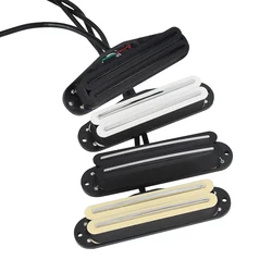 FLEOR 1PCS Ceramic ST Guitar Pickup Hot Dual Rails Pickup 12K for Electric Guitar Parts, 4 Colors Choose