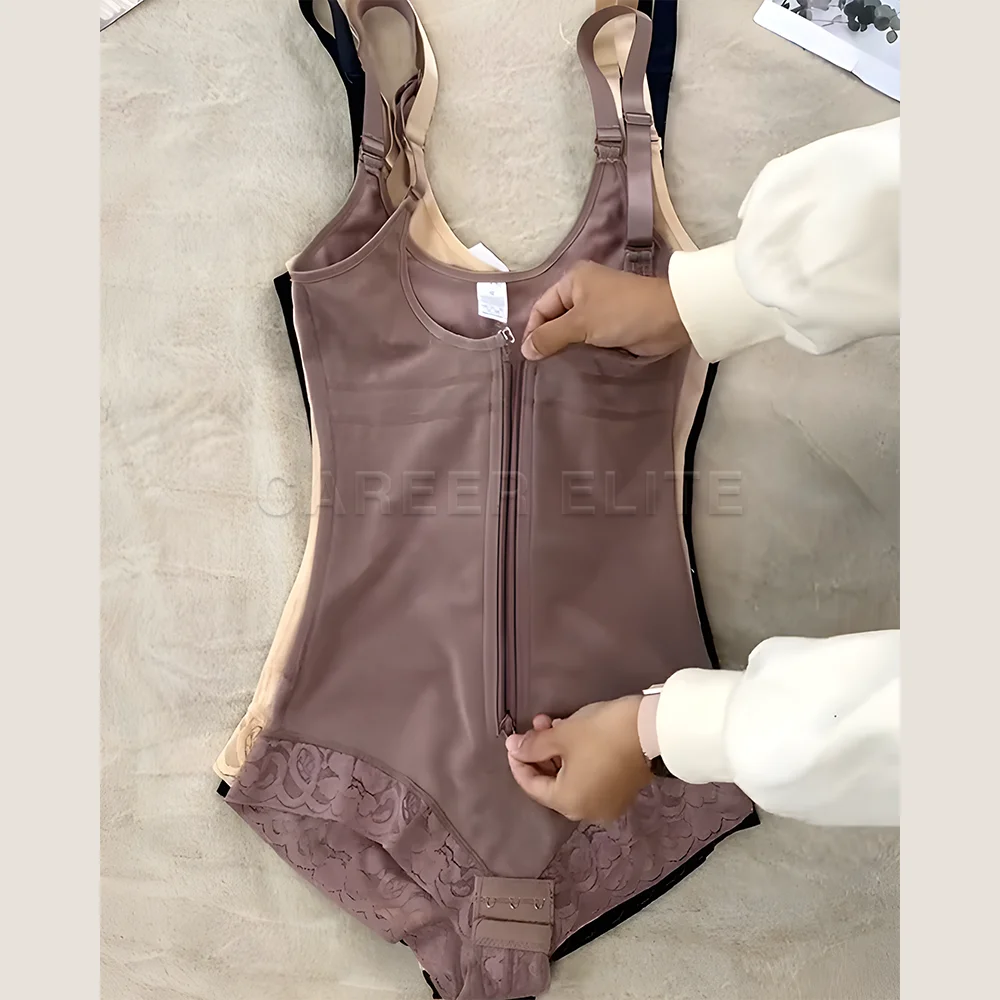 

Women Shapewear Bodysuit Tight Corset Slimming Sheath Abdominal Correction Seamless Thong Body Shaper Faja Colombian Postpartum