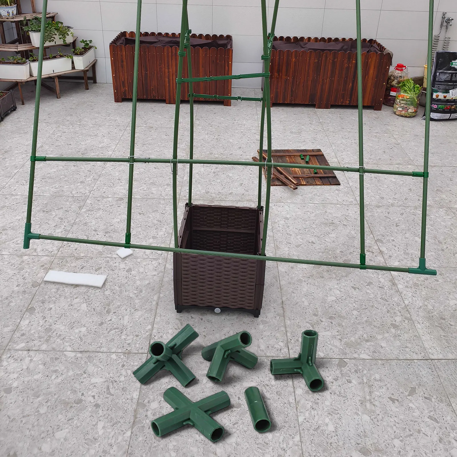 For Gardening Greenhouse Connectors Plastic Connectors For Greenhouse Customizable Structure Multi-purpose Use