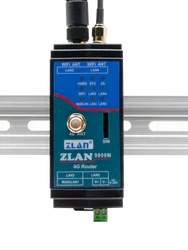 Módulo Modem Ethernet Industrial, 4G Cartão Router Sem Fio, Wifi, Multi Portas, Trilho Din, CAT1, ZLAN9809M