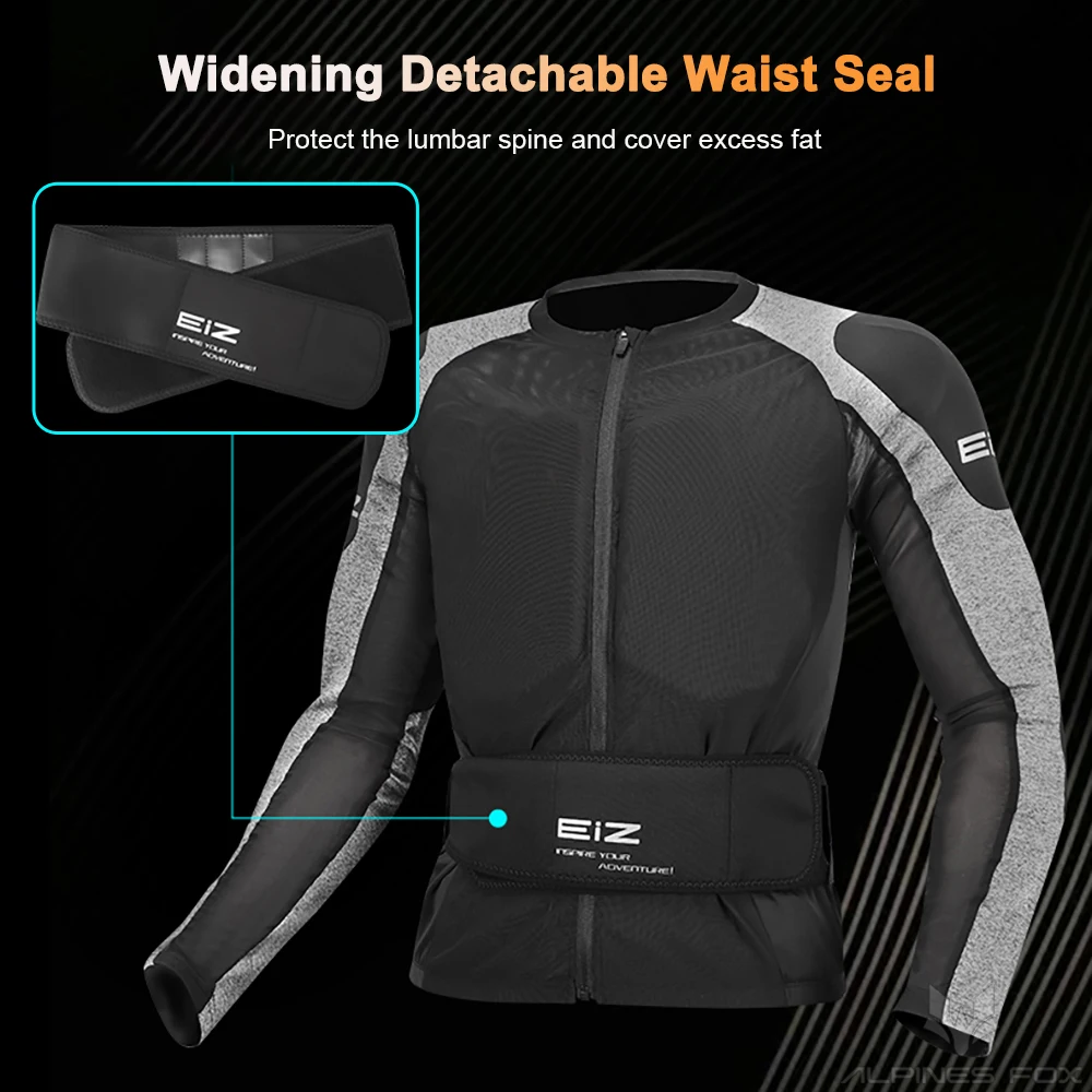 Motorcycle Body Armor Jacket Men Motocross Racing Jacket Summer Motorbike Riding Clothing With Belt Removable CE Protective Gear - view 4