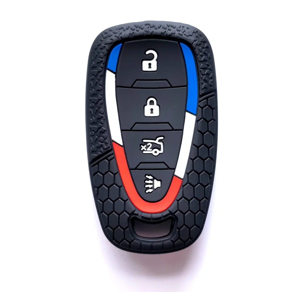 Silicone Car Remote Key Cover for Chevrolet Malibu Blazer Traverse Cruze Spark Sonic Camaro Volt Bolt Trax Seeker Onix Equino view 3