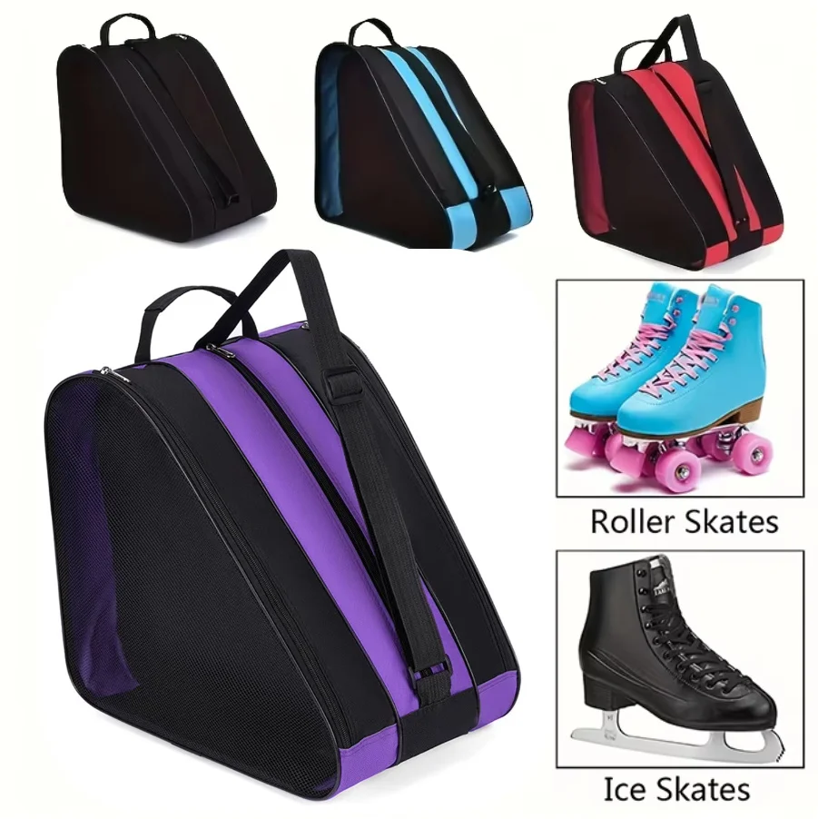 

Roller Skate Bag Ice Skate Shoes Bag Adjustable Strap Ice-Skating Shoulder Bag Skiing Roller Skate Storage Bag for Ski Sports