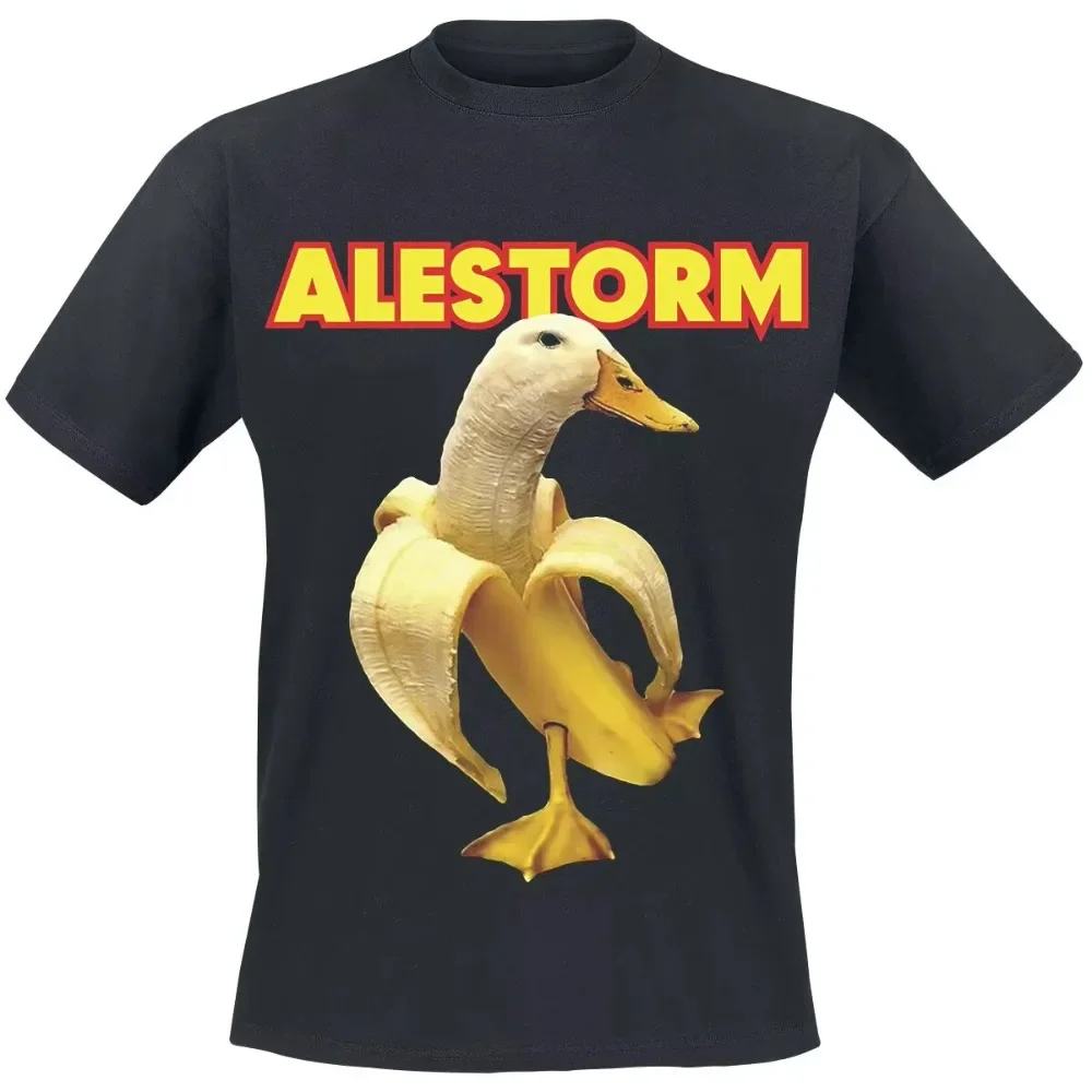 

Alestorm Fashion Trend Harajuku Cotton Top Shirt Summer New Breathable Large Size T-Shirt Street Men's and Women's Top T-Shirt