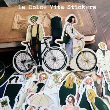 281 Pcs Leuke Reizen Meisje Junk Journal Ephemera Vintage Sticker Diy Koreaanse Japanse Album Esthetische Sticker Scrapbooking Materiaal