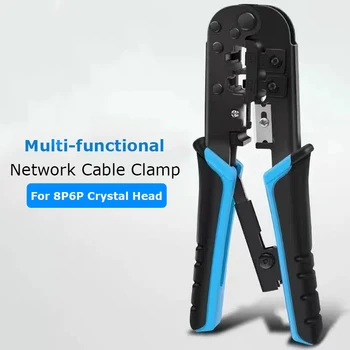 Crimpzange 8P8C/RJ-45 6P6C/RJ-12 6P4C/RJ11 6P2C Abisolieren Schneidzange Netzwerkkabelzange RJ45rj12 Werkzeug