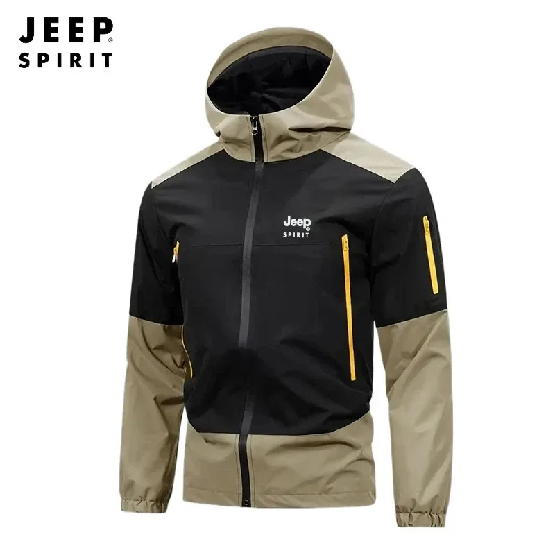 Jeep Spirit Jacket 2026 New Collection: Men's Autumn and Spring casual and fashionable suit jacket, waterproof mountaineering an