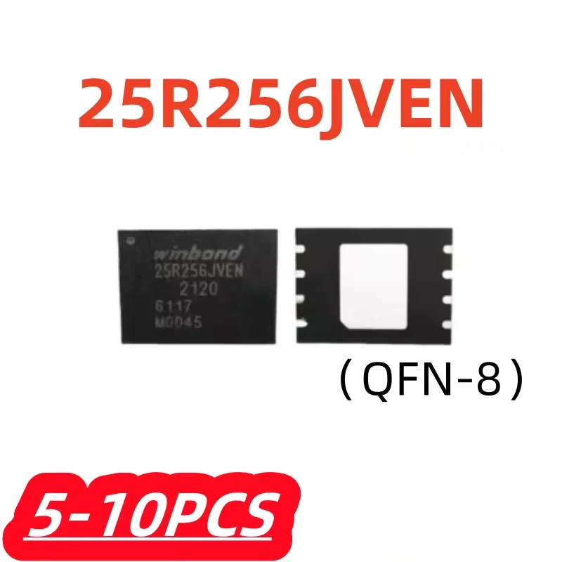 25R256JVEN W25R256JVEIN QFN-8 Flash IC Non-volatile Memory Chip Electronic Component 5-10Pcs