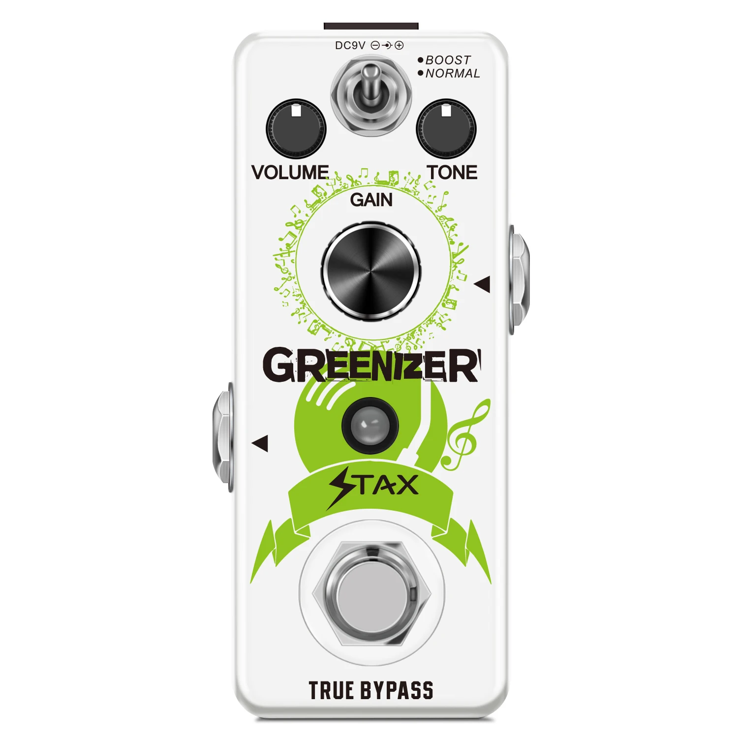 

Stax LEF-323 Guitar Greenizer Overdrive TS808 Tube Screamer Clone Full Metal Mini Size True Bypass