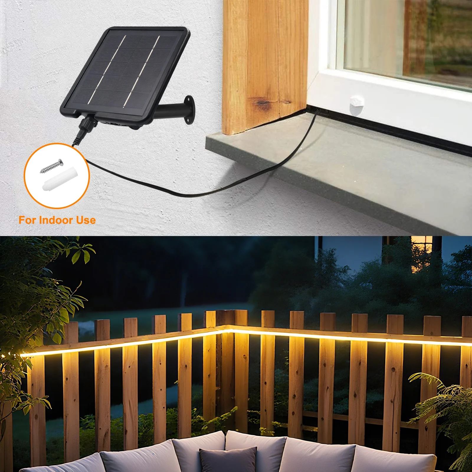 24V Neon Light Solar LED Strip 3M 5M 10M Waterproof Rope Silicone Tube Neon Sign Flexible Lamp Home Decoration White Warm