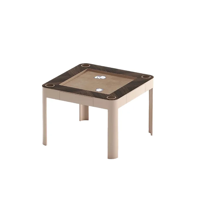 Italian manual mahjong table, household high-value solid wood egg table, modern villa four-in-one chess and card entertainment