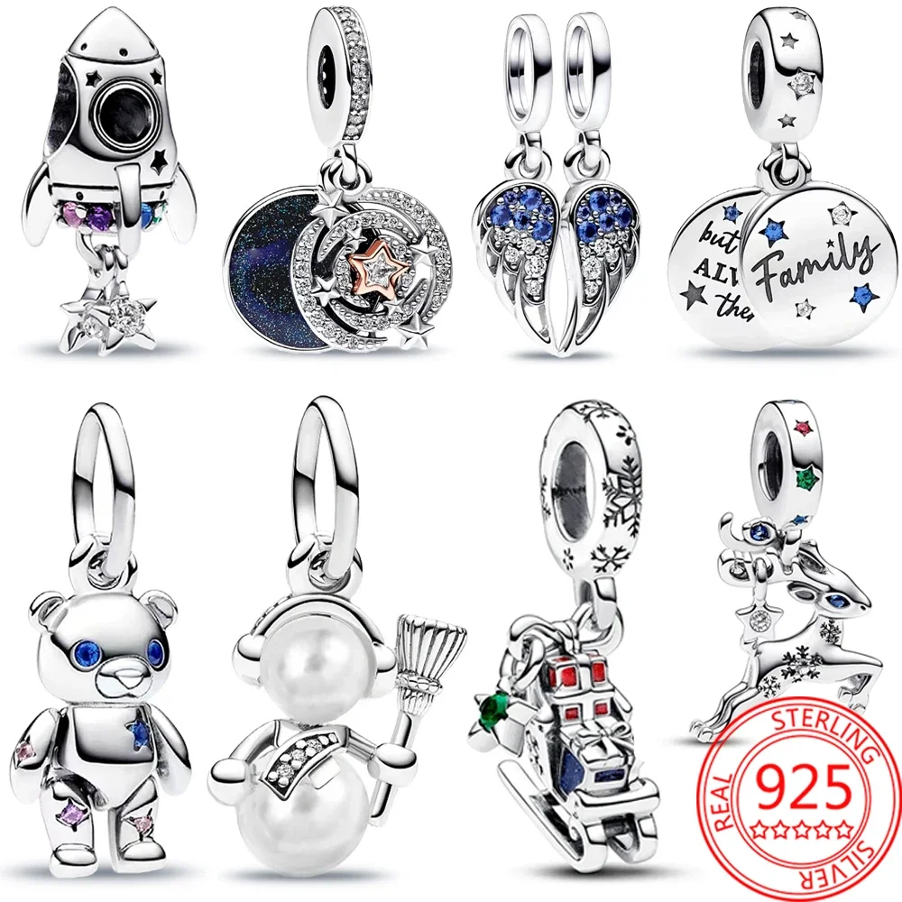 

Gorgeous 925 Sterling Silver Turtle & Dog & Cat Puppy Dangle Charm Fits Pandora Bracelet Children's Christmas Jewelry Gift