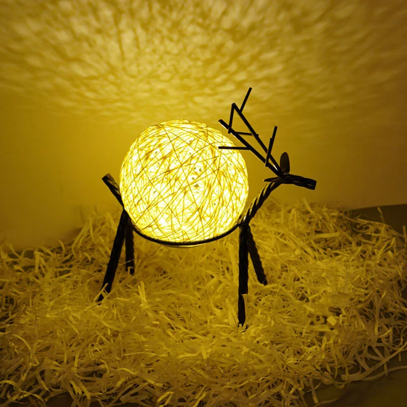 FÜHRTE Mond Nachtlicht Projektion traum Schlafzimmer Decor Kreative Sternen Geschenk Mit Fernbedienung Usb Lade Deerlet Tisch Lampe