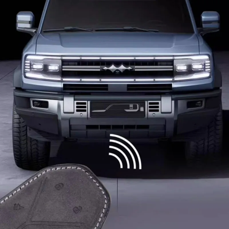 BYD FangChengBao Leopard 5 Protective Leather Suede Key Case - Image 3