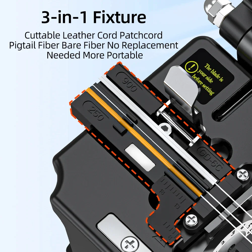 SAIVXIAN SKL-8A Fiber cleaver  Cable Cutting Knife FTTT Fiber Optic Knife Tools cutter High Precision Cleaver cold cut hot melt