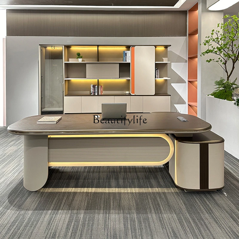 Simple Modern Light Luxury Desk Manager Creative Class Desk Office Desk