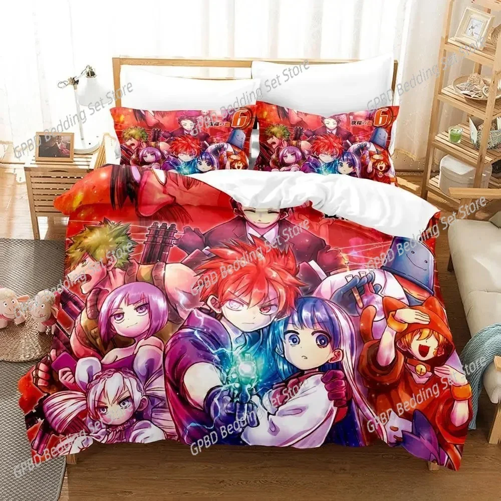 3d Anime Mission Yozakura Family Comfortable Duvet Quilt Cover Pillowcase Bedding Set Children Bedroom Decoration Home Textile