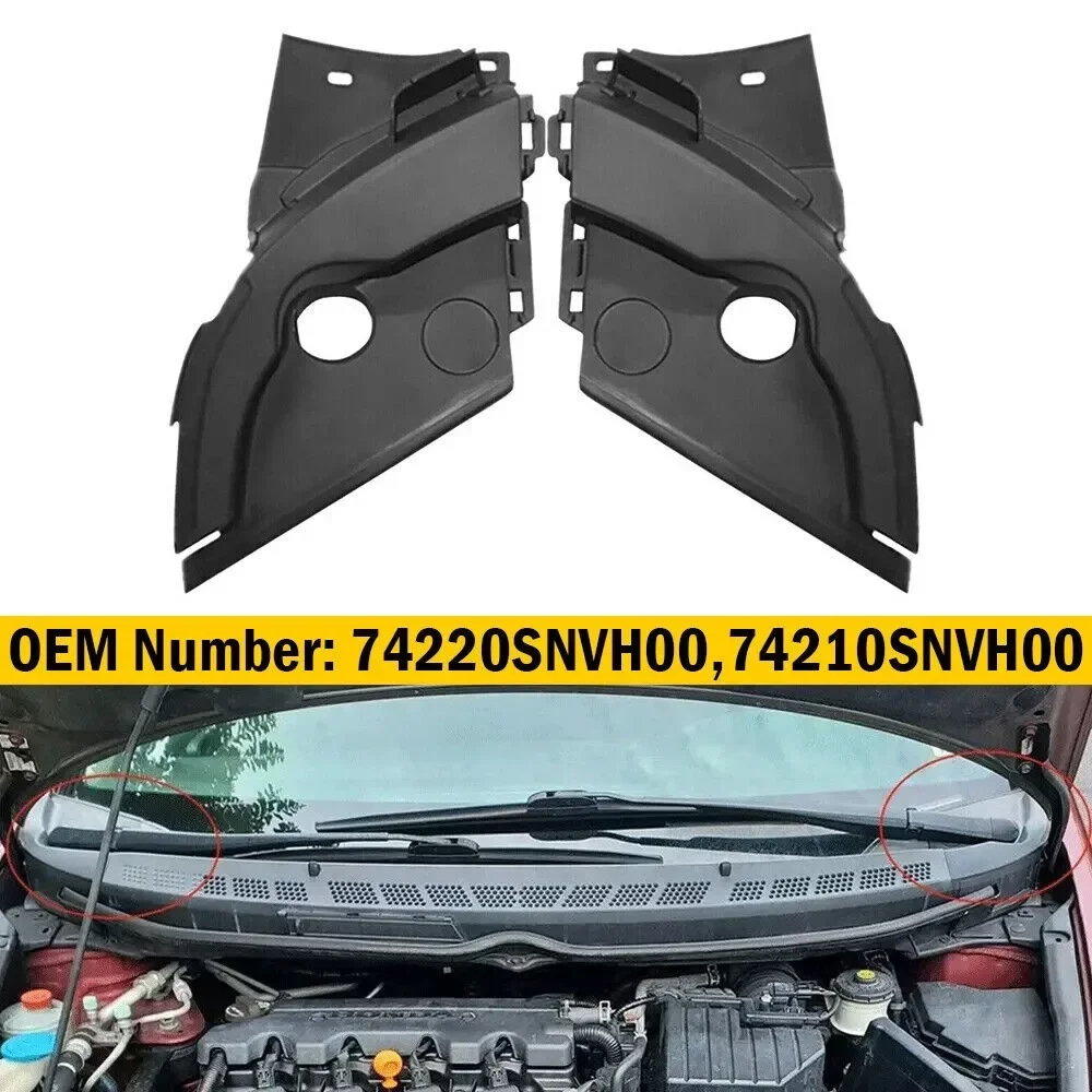

Для Honda Civic 2006-2011 74220SNVH00 2x обертка на лобовое стекло, угловой рычаг стеклоочистителя, вентиляционная боковая накладка, панель дефлектора