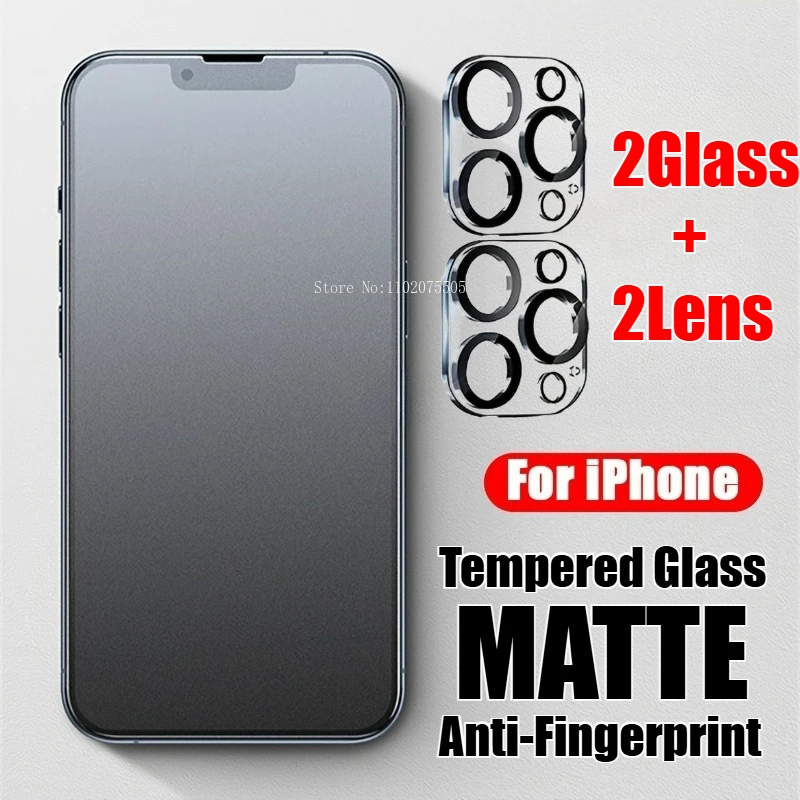 

Для iPhone 15 11 12 13 14 15 16 17 Pro Max матовое закаленное стекло для Apple 17Pro Max 16 Pro Max 15 14 13 12 11 стекло объектива камеры
