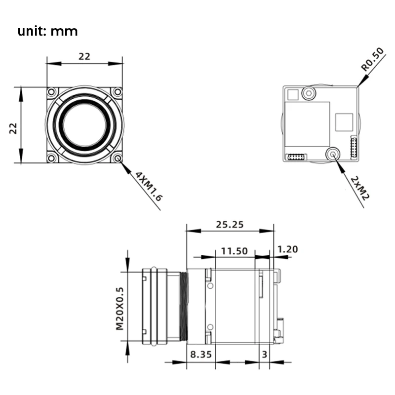 FPV IR Thermal Imaging Camera USB UVC 9.1mm LWIR CVBS Analog Drone Thermal Cameras Uncooled Long Wave Infrared Cam Imager LC201