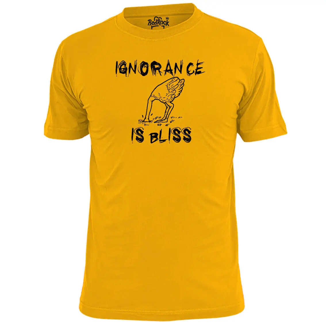 Забавная Мужская футболка с изображением невежества в песке