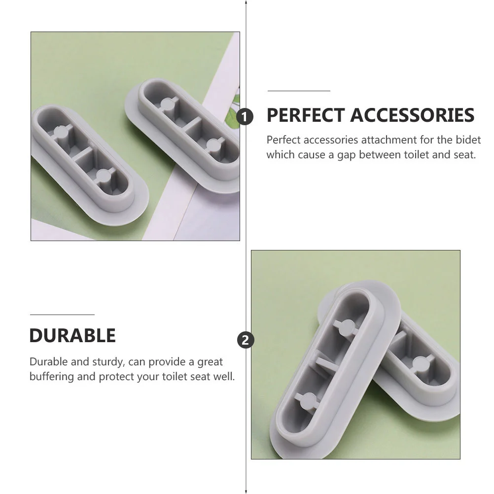 6 Pcs Toilet Gasket Bidet Seat Bumper Anti-slip Accessories Bumpers Plastic Gaskets Cushioning Pad Pads