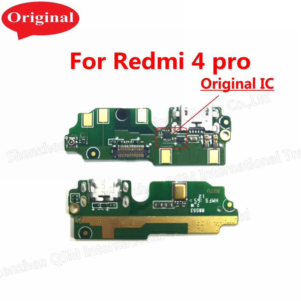 New Micro USB Charging Port Jack Dock Plug Connector Charge Board Flex Cable With Microphone For Xiaomi Redmi 4 Pro 4X 4A