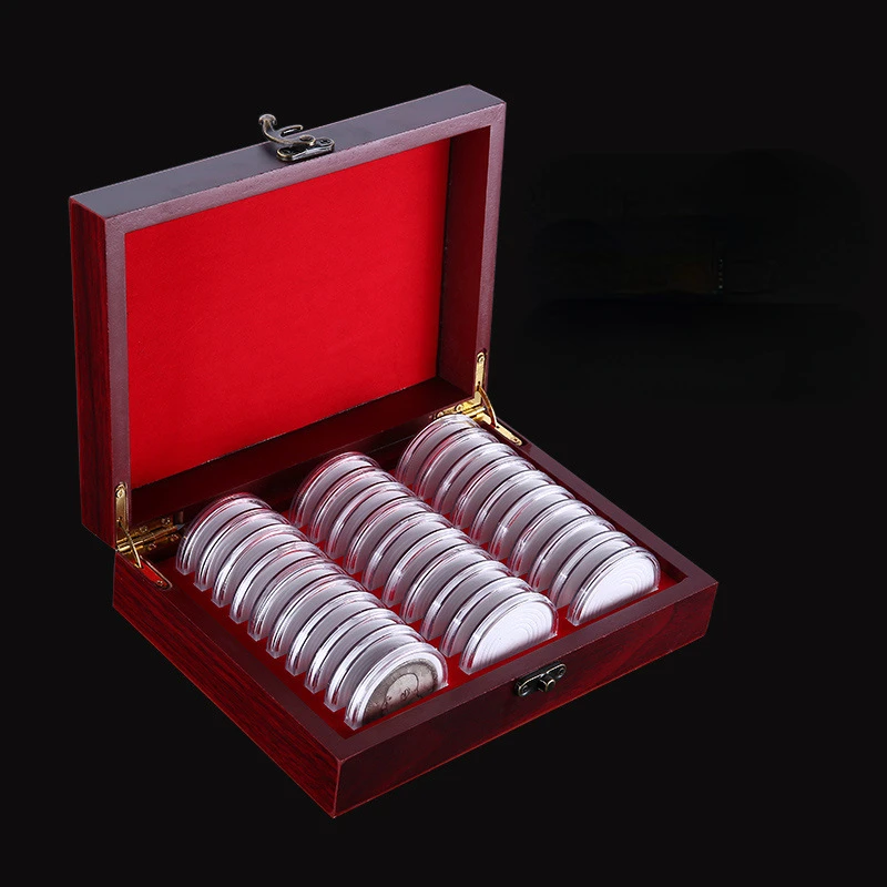 Protective Coin Collecting Box for Vintage Antique Currency Yuan Datou Silver Coins and Copper Coins