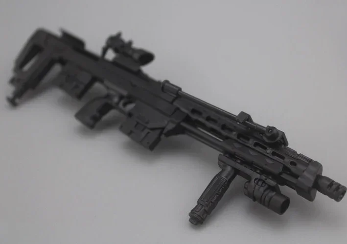 1/6 DSR-1 Blood Hawk Sniper Rifle Assemble Gun Model Plastic Action Figures Weapon for Soldier Military Building Toy