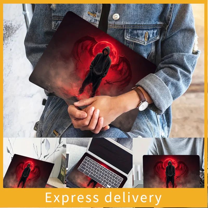 

2 наклейки на ноутбук из ПВХ с рисунком красного дракона, бежевый, устойчивый к царапинам, для самостоятельного оформления, подходит для HP, Dell, Lenovo, Apple