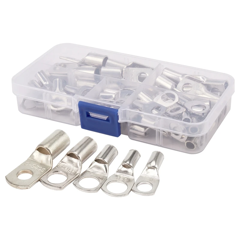 Promotion! Bolt Hole Tinned Copper Cable Lugs Battery Terminals Set Wire Terminals Connector