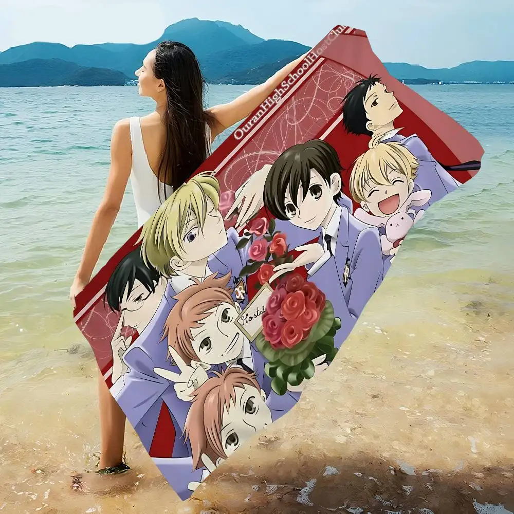 Anime Ouran High School Host Club Microfiber Beach Towel Absorbent Quick dry Soft Yoga Swimming Resort Mountain Climbing Towel
