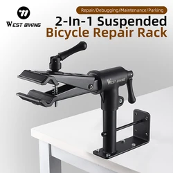 WEST BIKING Bicycle Repair Stand Table Rack Indoor MTB Road Bike Maintenance Bracket Wall-Mounted Bike Support Adjustable Clamp