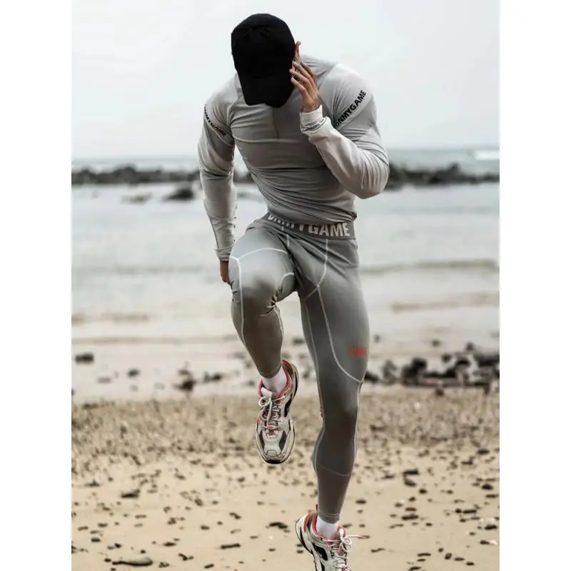 OMG Tight Clothing Training Clothing Breathable Long Sleeve T-shirt High Elastic Sports Fitness