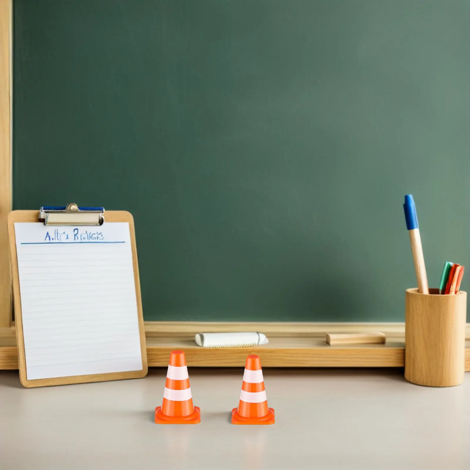 

Набор детских развивающих миниатюрных дорожных конусов и знаков: Игровой набор для симуляции дорожной безопасности