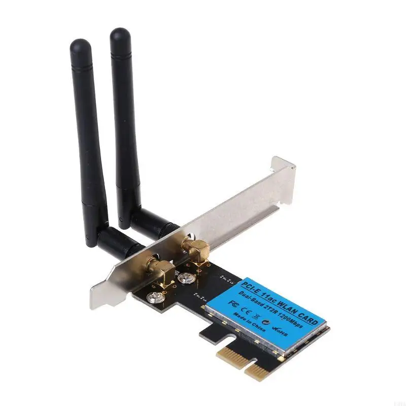 Scheda WiFi PCIe F3MA per PC Scheda rete wireless dual band (2,4 Ghz 5,8 Ghz)