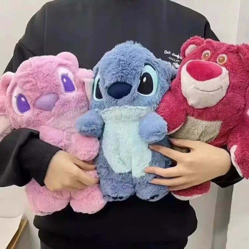 

Stitch Disney Anime Winter Extra Large Plush Hot Water Bottle Women's Home Water Filling Hand Warmer Holiday Gift For Girlfriend