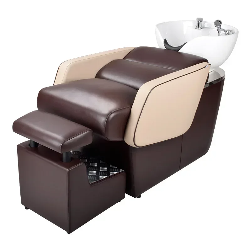 

Modern Luxury Frame Barber Shop Washing Chair Reclining Hair Salon Shampoo Chair
