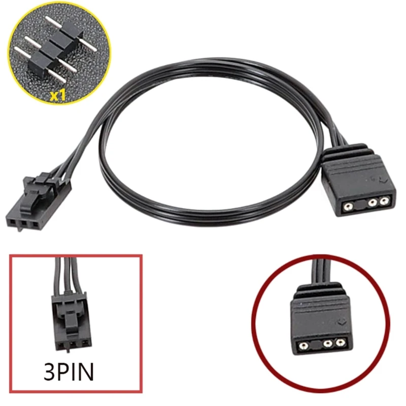 Customizable ARGB Adapter Cable for Corsair QL LL120 ICUE Take Control of Your Lighting Solution