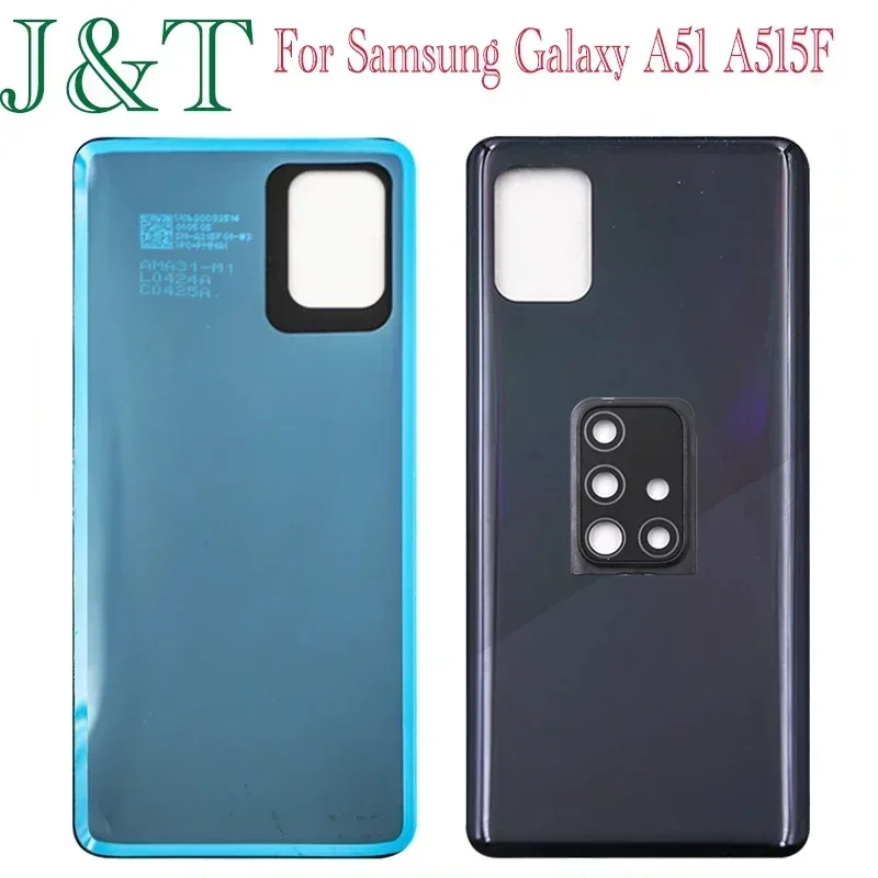 For Samsung Galaxy A51 A515F Back Battery Cover Door Rear Housing Case Replacement Parts For Samsung A515F Battery Cover