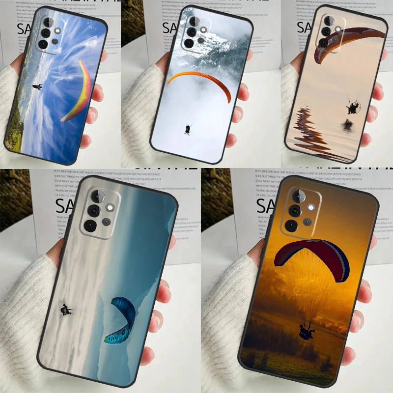 Paragliding Sport Case For Samsung Galaxy A55 A35 A25 A15 A51 A71 A12 A32 A52 A13 A33 A53 A14 A34 A54 Coque