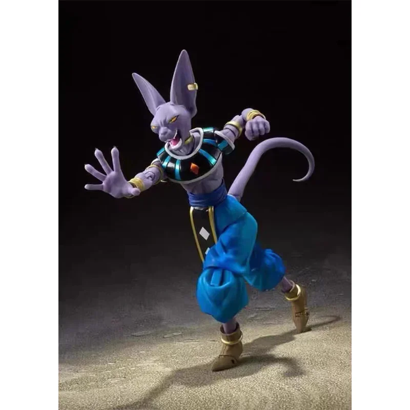 Bandai-Figura de Ação Original SHF Dragon Ball Anime, Super Beerus Limited, PVC Modelos Colecionáveis, Presentes de Férias, Em estoque