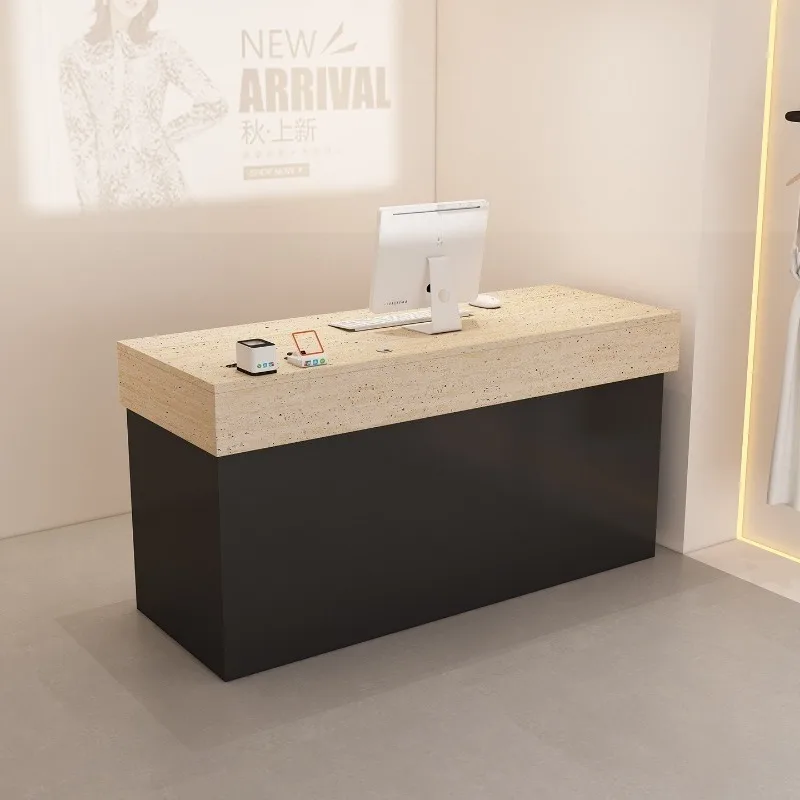 Simple modern clothing store checkout page Women's clothing store Bar Hotel front desk Beauty salon Barber shop Reception counte