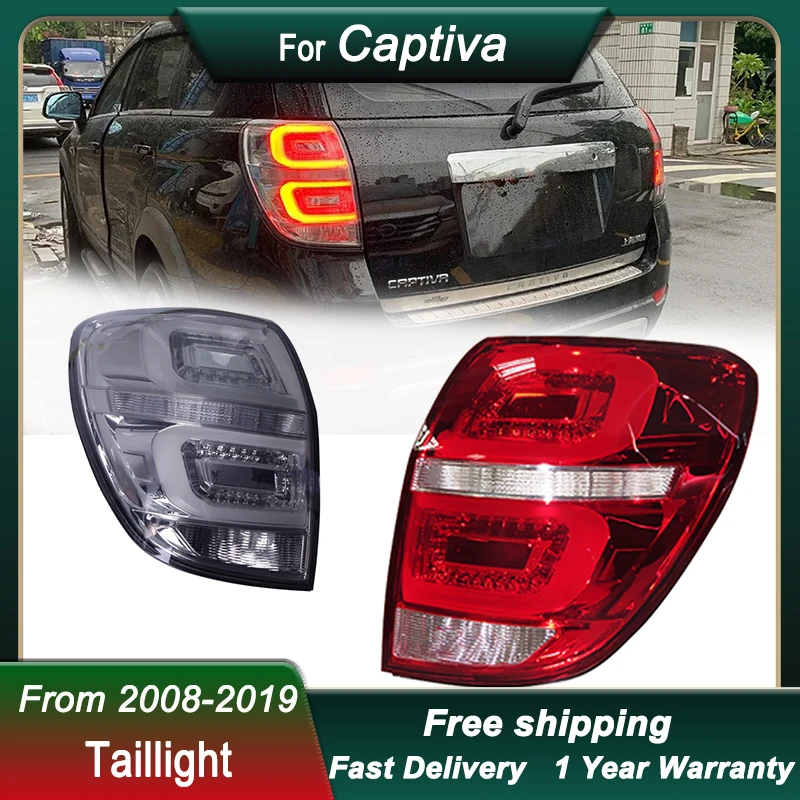 

Автомобильные светодиодные задние фонари для Chevrolet Captiva 2008-2019, полностью светодиодный задний фонарь нового стиля, динамический указатель поворота, задний фонарь в сборе