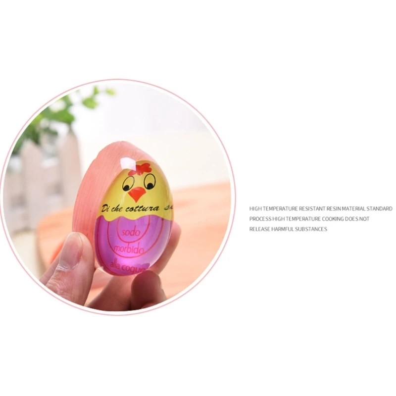 Mini Egg Timer Resin Boiled Egg Cooker Color Changing Cooking Temperature Observer Kitchen Tool Dropshipping