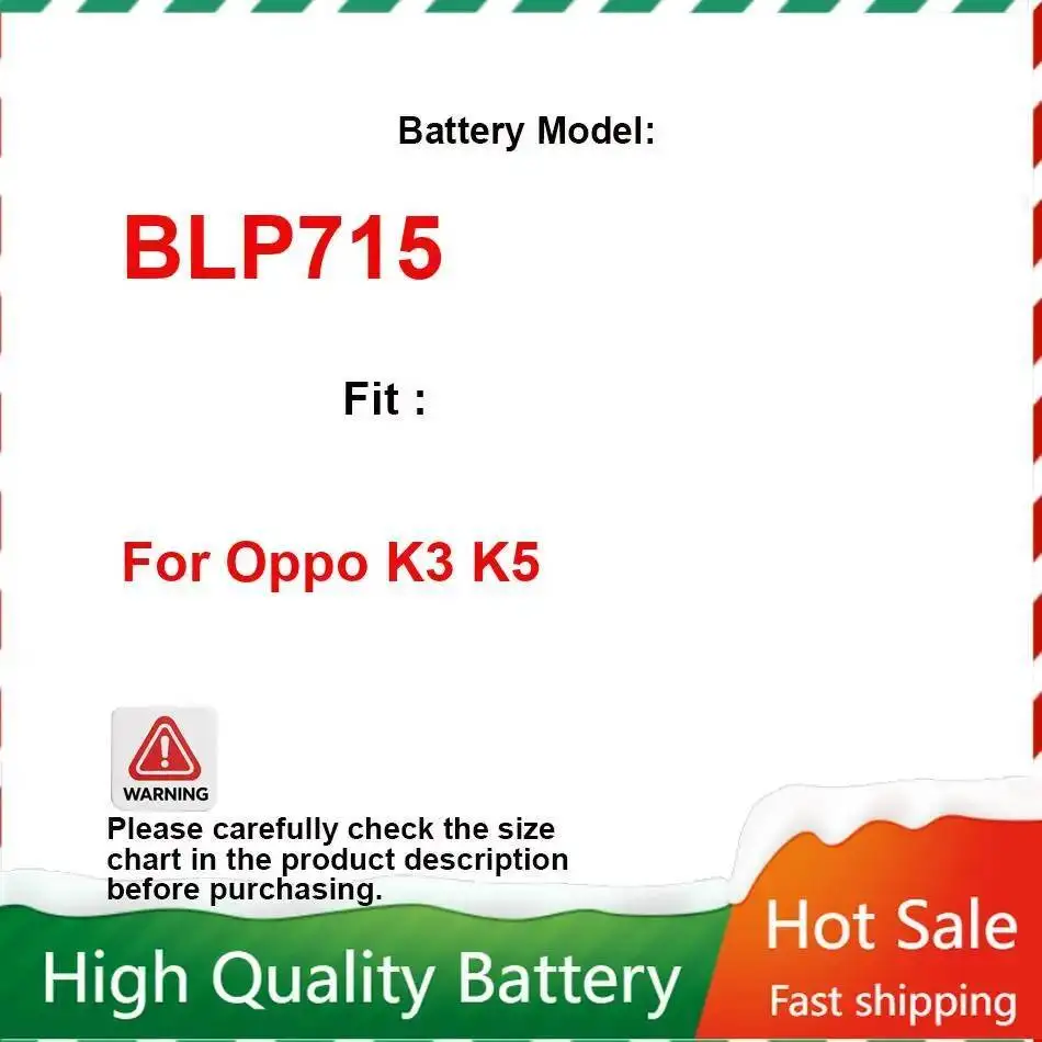 

Аккумулятор мобильного телефона для Oppo K3 K5, сменный, 3765 мАч, надежное питание BLP715